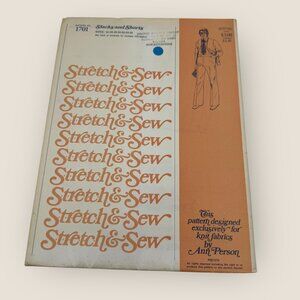 Vintage 1970s Stretch & Sew Sewing Pattern 1701 Mens Slacks & Shorts Size 44-56